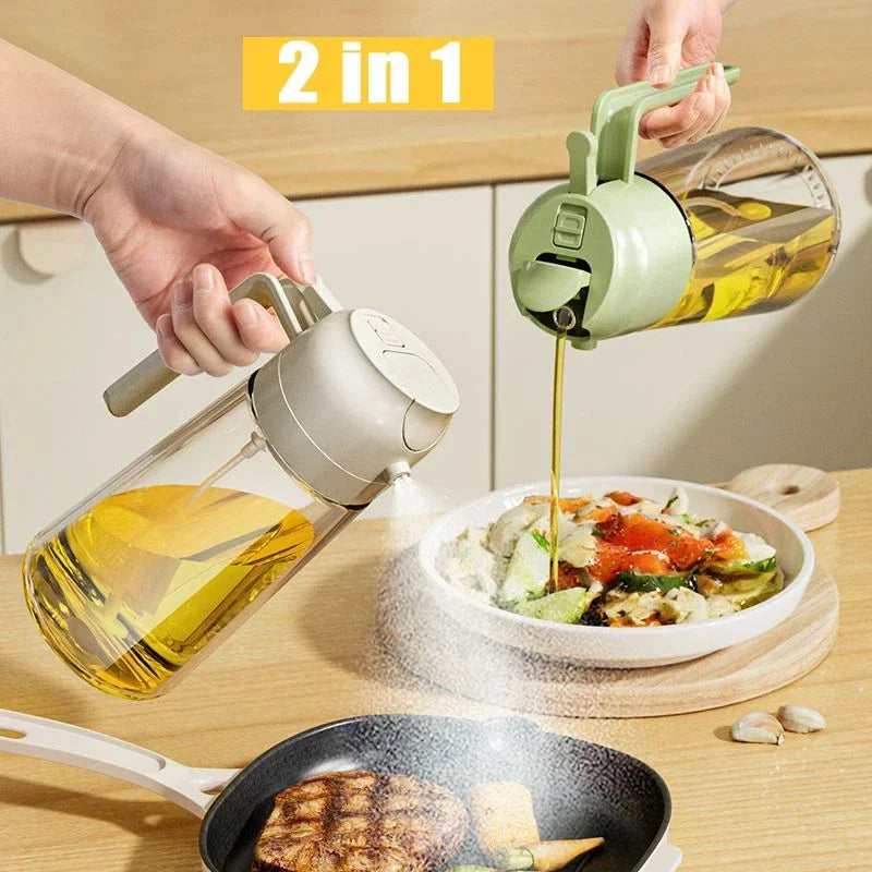 Kitchen Oil Spray & Pour Bottle