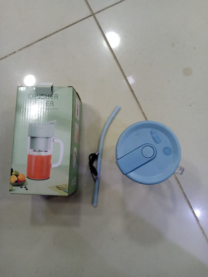 Professional Mini Juicer – Portable Blender & Smoothie Maker with Built-In Straw