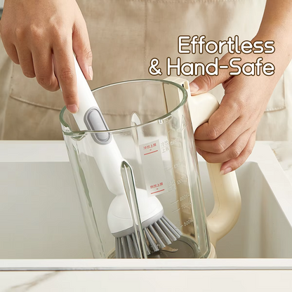 Adjustable Handle Brush With Soap Dispenser